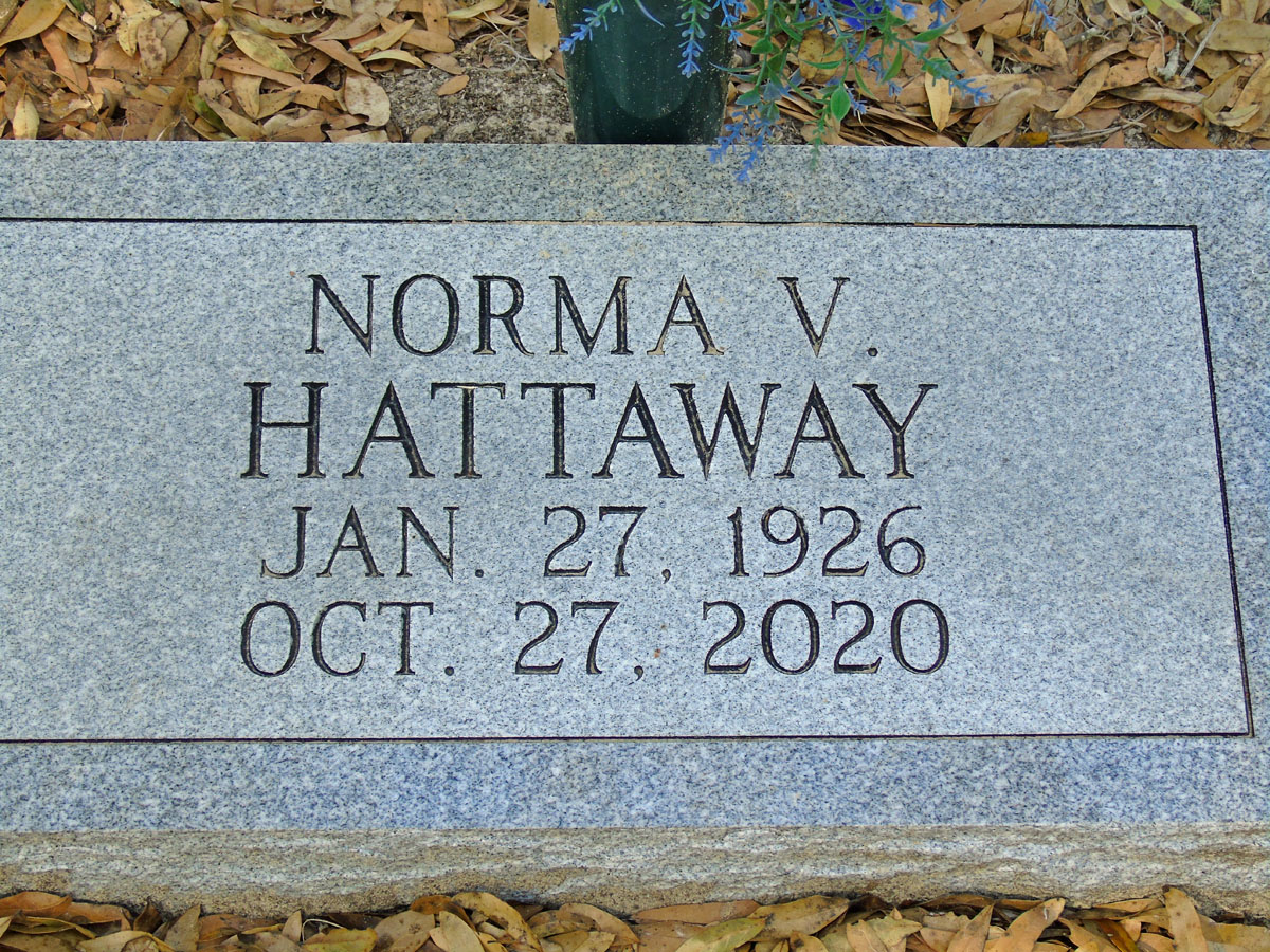 Headstone for Hattaway, Norma V